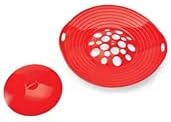 Collections Etc Boil Over Silicone Cover Spill Stopper & Lid Safeguards