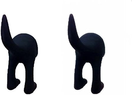 IKEA Bastis 2 Black Hooks for The Dog Cat Pet leashes Hanger