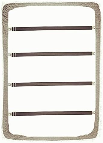 Bed Sheet Clip,Sofa Slipcover Holder,Hold the Sheets Tightly,20" to 78",4 Pieces(Black)