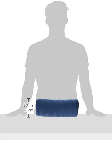 Carex Memory Foam Cervical Neck Pillow, Round - Contoured Design to Support Neck and Shoulders, Relieve Pain and Pressure, Neck Roll Pillow for Sleeping, Memory Foam