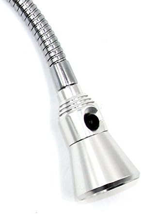 3W Bedside Wall Gooseneck Reading Light, 3000K LED Lamp Switch Chrome