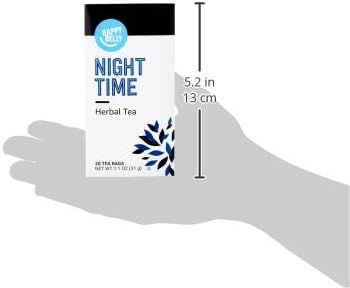 Amazon Grocery, Night Time Herbal Tea, Caffeine Free, 1.1 Oz, 20 Ct