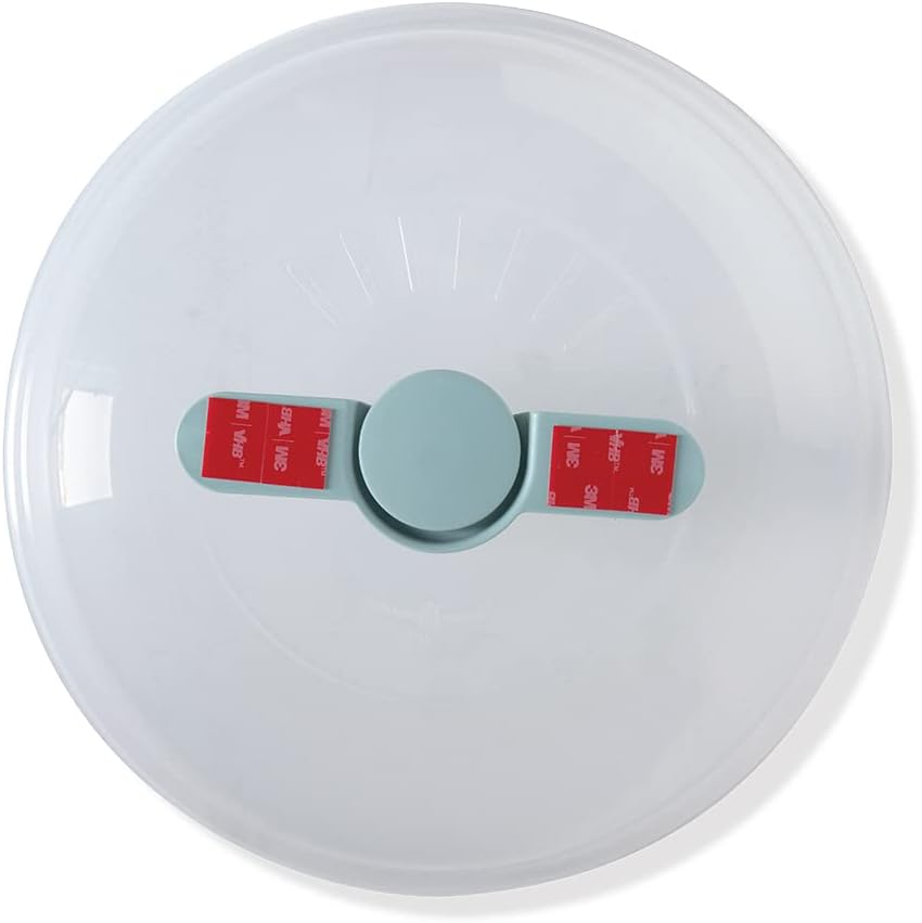 Nordic Ware Microwave Up & Away-Easy Stow - 11-inch Food Safe Lid, Plate Cover with Steam Vents, Anti-Splash Microwave Lid, Contains Moisture, Space-Saving Storage Bracket included