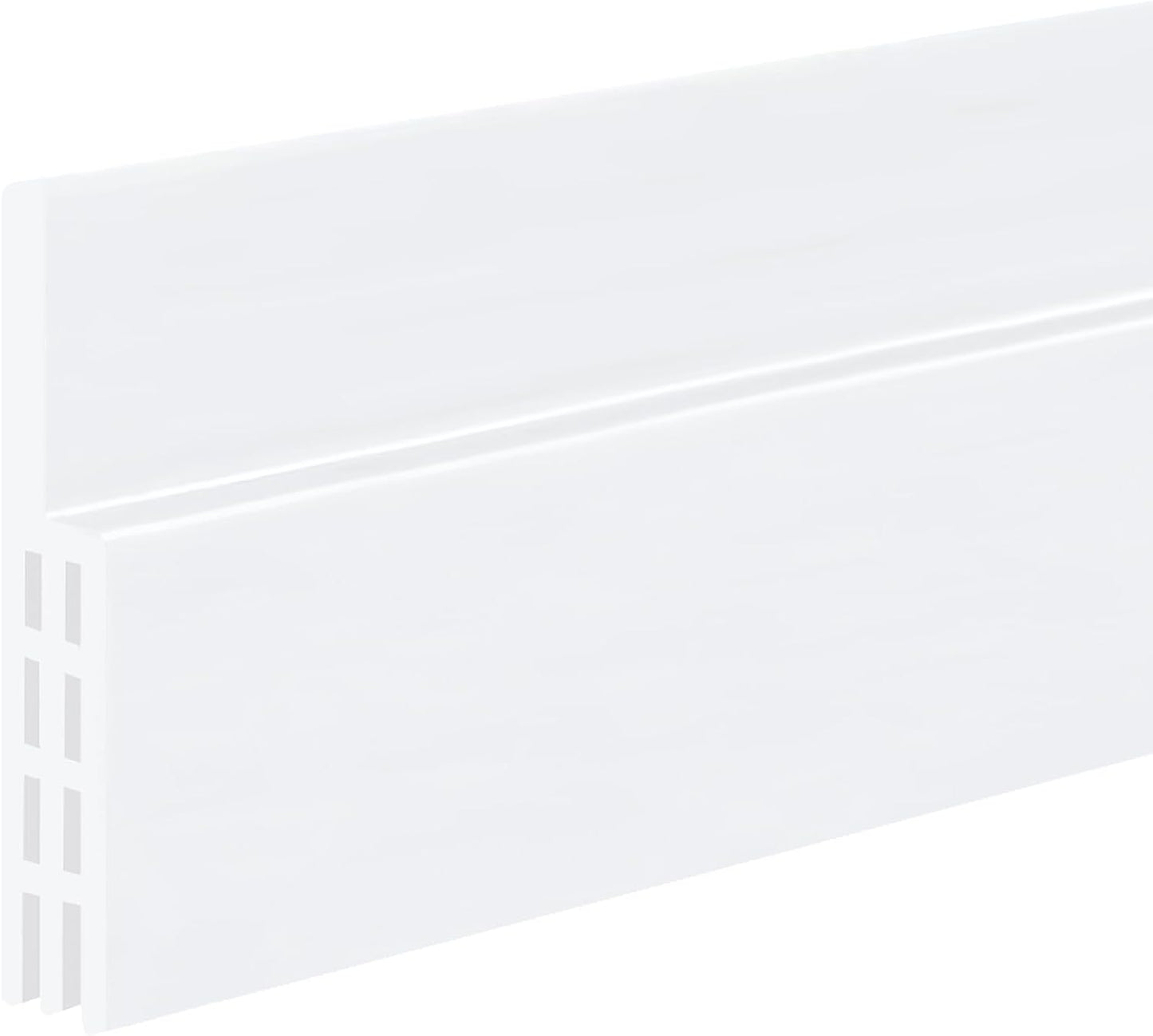 Adhesive Backed Door Draft Stopper – Silicone Under Door Sweep for Interior & Exterior Doors, Noise & Air Insulation, Self Stick Weather Stripping Door Seal, 2" W x 39" L (White) by Randall Mfg