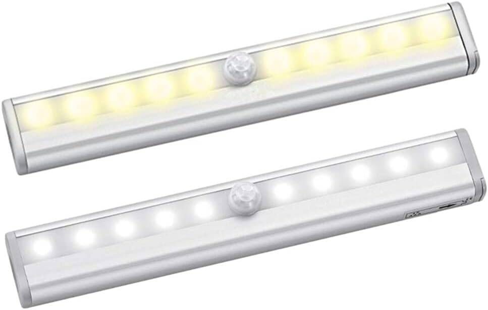 2PCS Closet Lights,LED Motion Sensor Trunk Light Truck Bed Cargo LED Light Night Light Bar Motorhome Led Light Strip with Adhesive Magnetic for Car RV,White Light