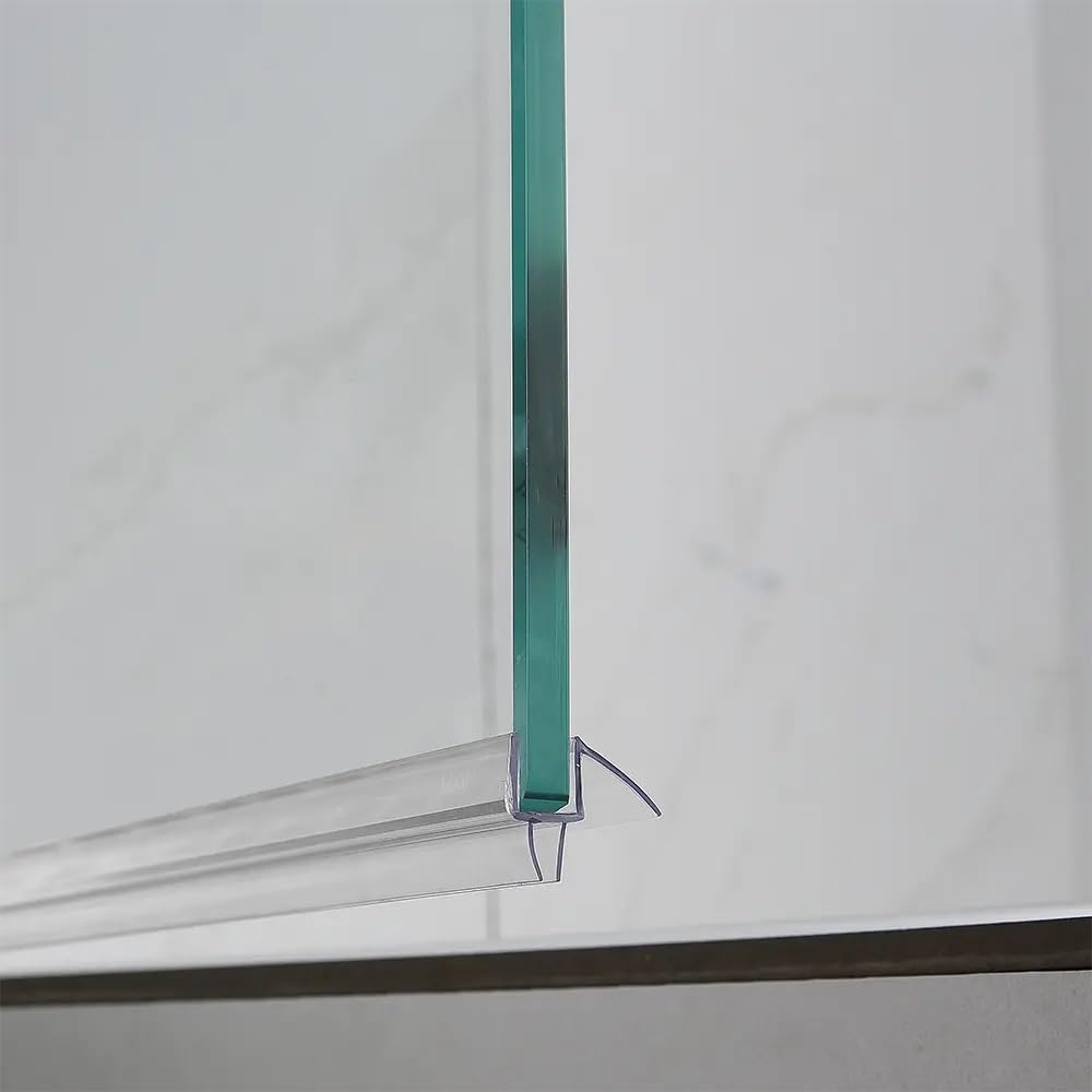 36" Shower Door Bottom Seal Strip for 3/8" (10mm) Glass – Ultra Clear Polycarbonate Shower Door Sweep, One Pack