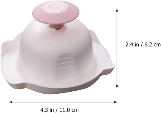 Homoyoyo 2pcs Pink Plastic Finger Guards for Vegetable Grater Hand Protection, Anti-Cut Kitchen Hand Guards for Shredding and Slicing Vegetables Safety