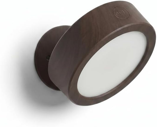 EZVALO LED Wall Mounted Light, 3000mAh Rechargeable Cordless Wall Sconce, Dimmable with Remote & Touch Control, 3 Color Temps, 360° Rotatable for Bedroom, Living Room, Apartment, Renters