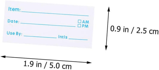 STOBOK 2rolls Writable Rotate Label Stickers Day Dots Food Labels Residue Permanent Adhesive Stickers
