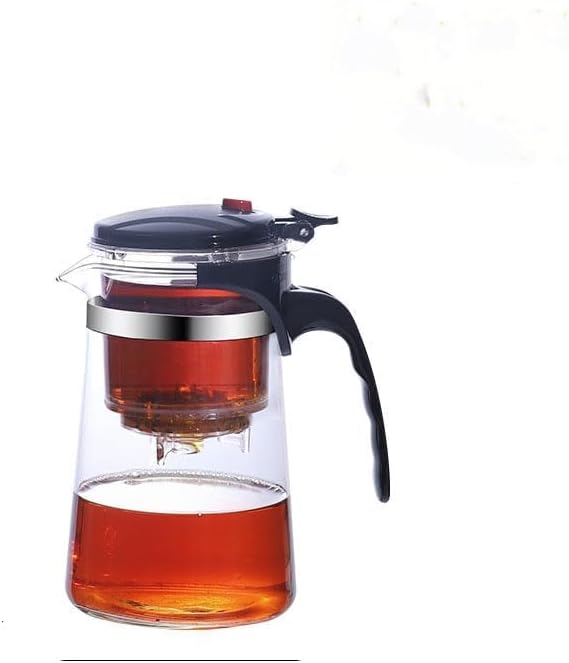 500ML Glass Teapot with Detachable Infuser Filter Teapot for Loose Leaf Tea