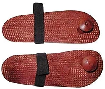 Wooden chapal Acupressure Foot/Feet Massager Slippers Brown (Free 10 pcs Wooden Slippers Free)