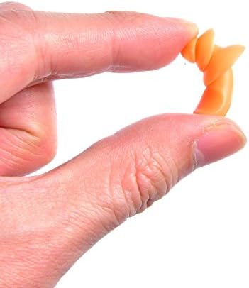 Bememo 20 Pairs Silicone Earplugs Noise Cancelling, Blue-Orange