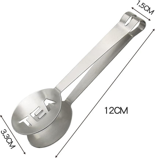 3 Pcs Stainless Steel Tea Bag Tongs Tea Bag Squeezer for Sugar Candy Ice