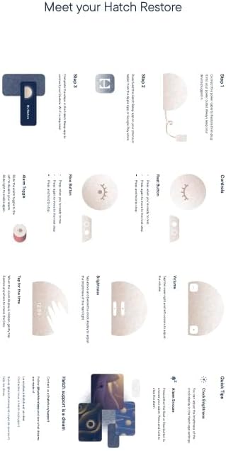 Hatch Restore 3 Sunrise Alarm Clock & Sound Machine, Smart Light (Greige) | White noise machine & sunrise alarm light, 80+ sleep sounds, screen-free bedtime routine with meditations via Hatch Sleep App