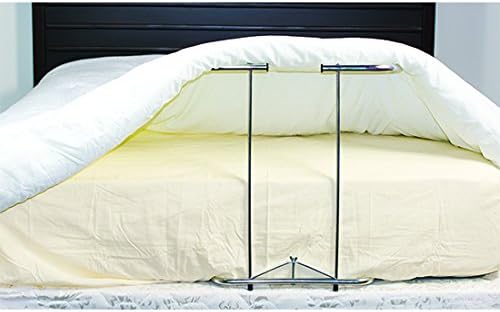 Alex Orthopedic Adjustable Aluminum Blanket Support Bar - Height Adjustable to 20", Fits Twin, Queen & King Mattresses, Tool-Free Assembly