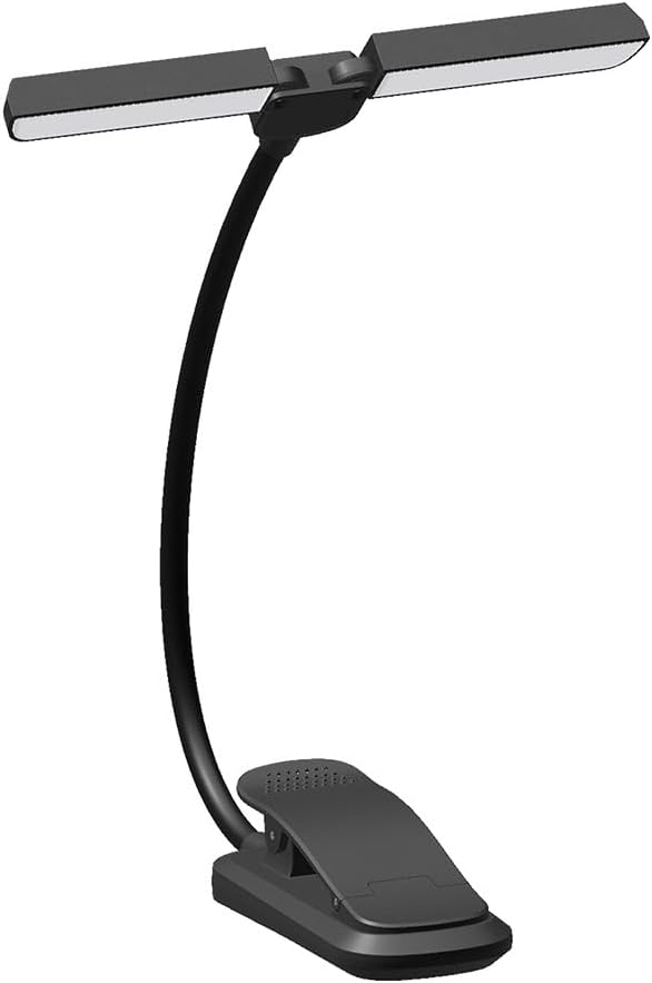DORNLAT 18 LED Rechargeable Book Light, 1200 mAh 80 Hrs Lasting Reading Light at Night- Eye Caring 3 Color Temperatures Reading Lights - Portable Clip on Light, Present for Reader
