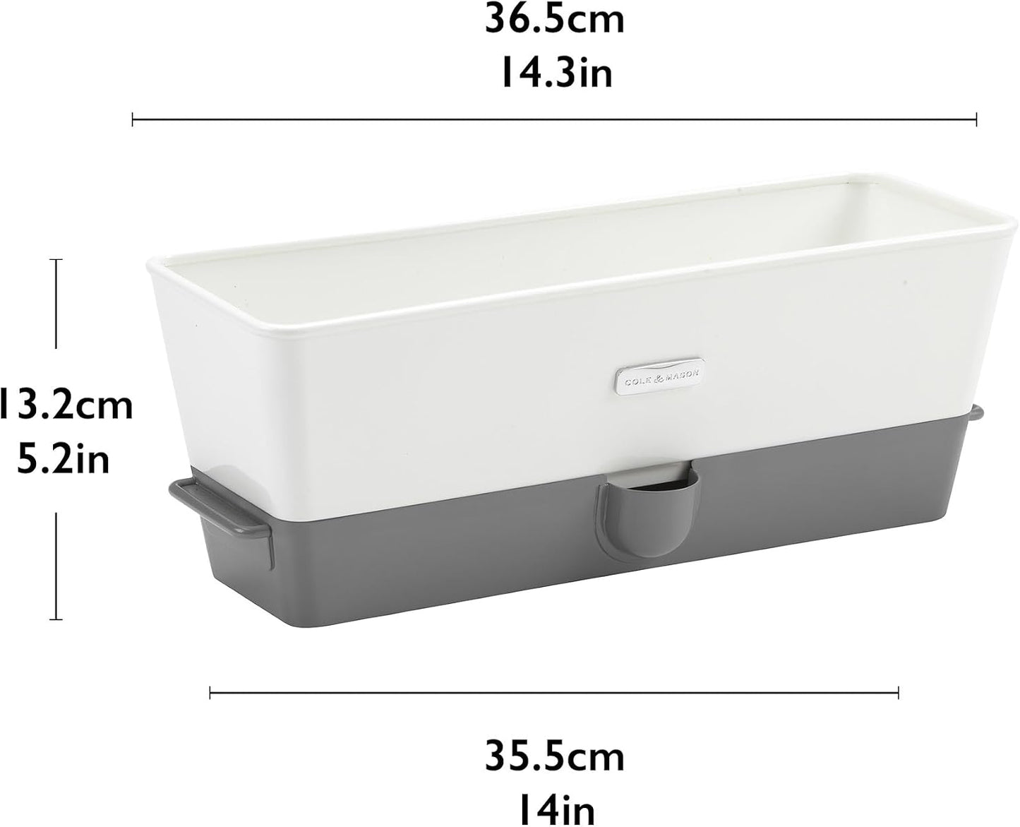 Cole & Mason Fresh Herb Keeper - Acrylic Storage Container for Refrigerator - Storage for Herbs & Vegetables for Fridge - Fresh Herb Keeper