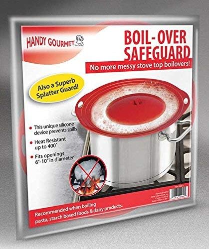 1 X Boil Over Safeguard - Silicone Lid Stops Pots and Pans from Messy Spillovers