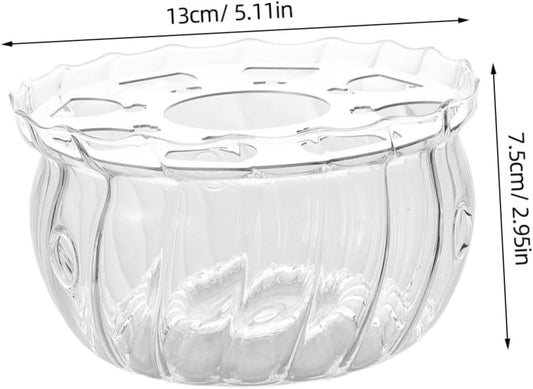 PRETYZOOM Teapot Cozy Stand Decorative Porcelain Teapot Warmer Loose Tea Steeper Pot Tea Serving Tray