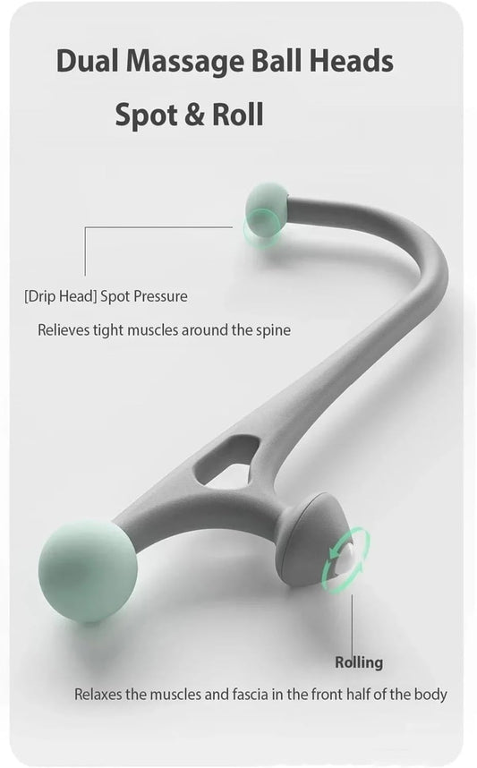 Handheld Trigger Point, Back, Shoulder, Neck Muscle Compression Massage Hammer, Portable Massager(Green)