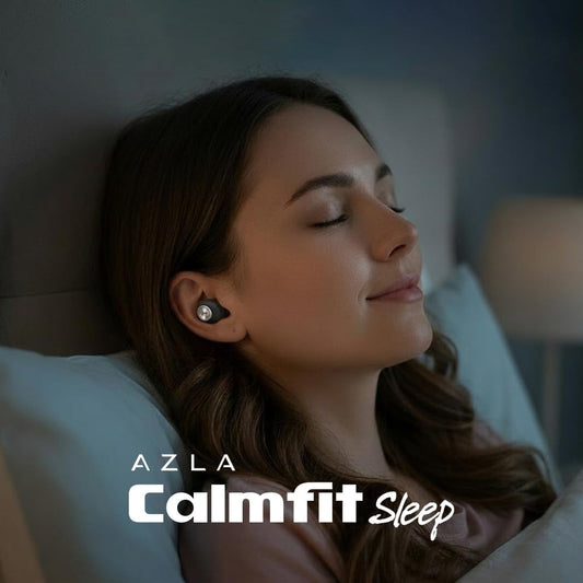 AZLA Calmfit Sleep Ear Plugs for Sleeping, Flexible Comfort Design (Black, SML Set)