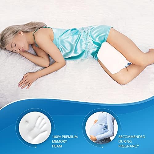 Everlasting Comfort Knee Pillow & Half Moon Pillow - Sleep Harmony Set for Pain Relief & Postural Support - Align Your Spine, Relieve Pressure, and Enhance Comfort