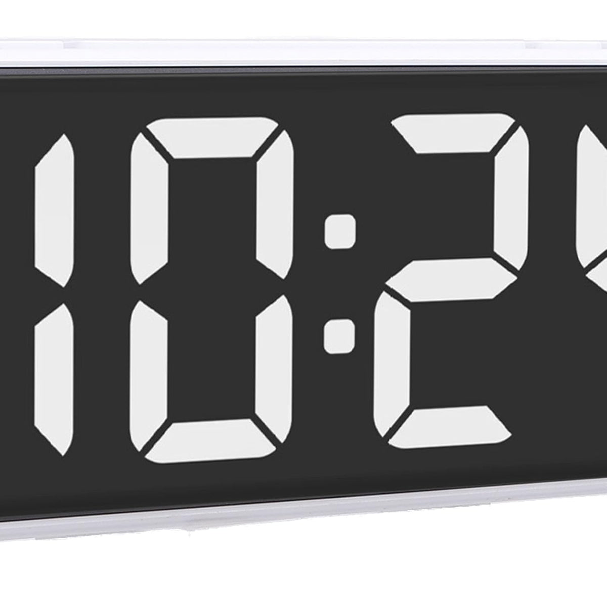 Dioche Extra Loud Dual Alarm Clock with Bed Shaker Powerful Vibrating Alarm Clock for Heavy Sleepers Large LED Display Adjustable Brightness Snooze Function ABS Material