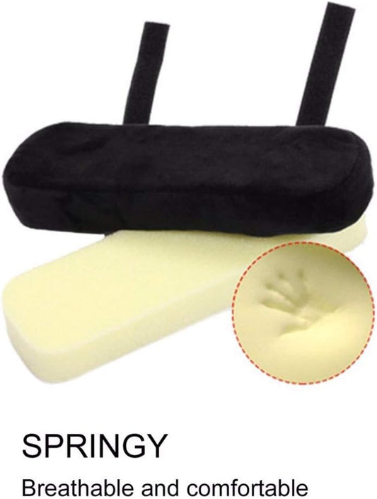 2 Pcs Memory Foam Chair Armrest Pads Cushion Cover Elbow Pillow for Forearm Pressure Relief