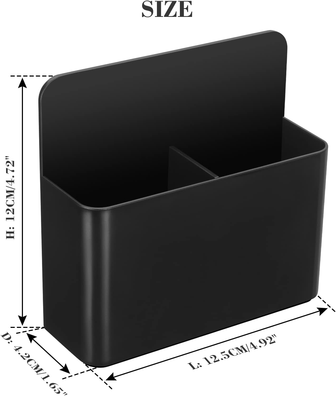 Black Strong Magnetic Dry Erase Marker Holders - Pen Holders for Whiteboard, Fridge, Locker, Magnetic Organizer for Office, Kitchen, and School. No Drilling, Nails, or Glue Needed
