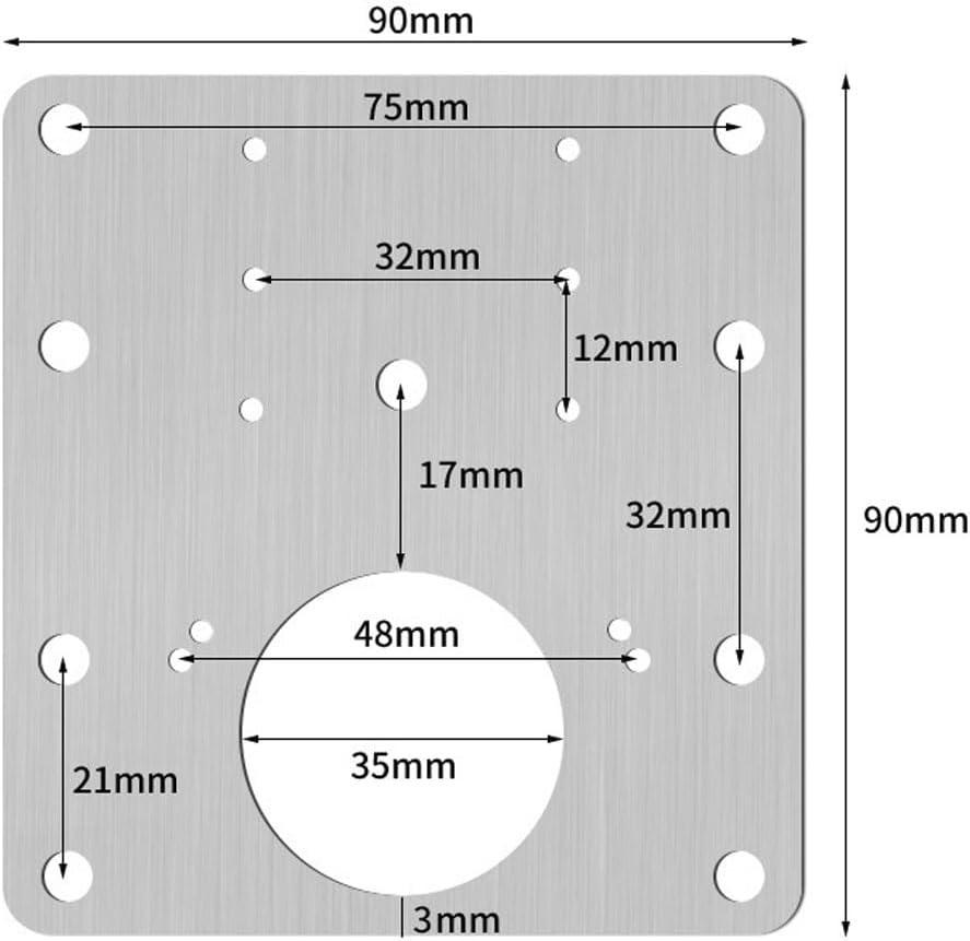 Hinge Repair Plate,10PCS Cabinet Hinge Repair Plate with Customized Screws,Stainless Steel Kitchen Cupboard Door Hinge Repair Brackets with Holes for Kitchen Cupboards Door