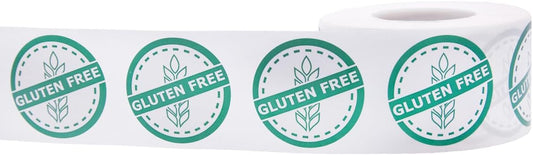 InStockLabels Gluten Free Food Rotation Labels, 1.25 Inch, 500 Stickers