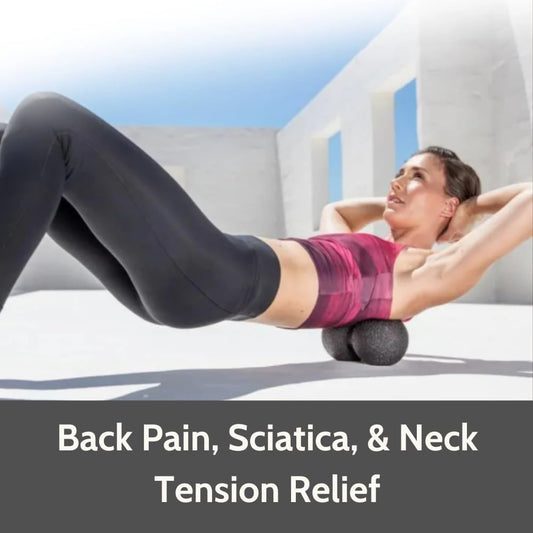 Peanut - The Better Peanut Ball Roller for Deep Tissue Massage, Mobility, Physical Therapy, Double Lacrosse Ball Massage, Back Pain, Myofascial Release, Muscle Knots, Suboccipital, & Acupoint