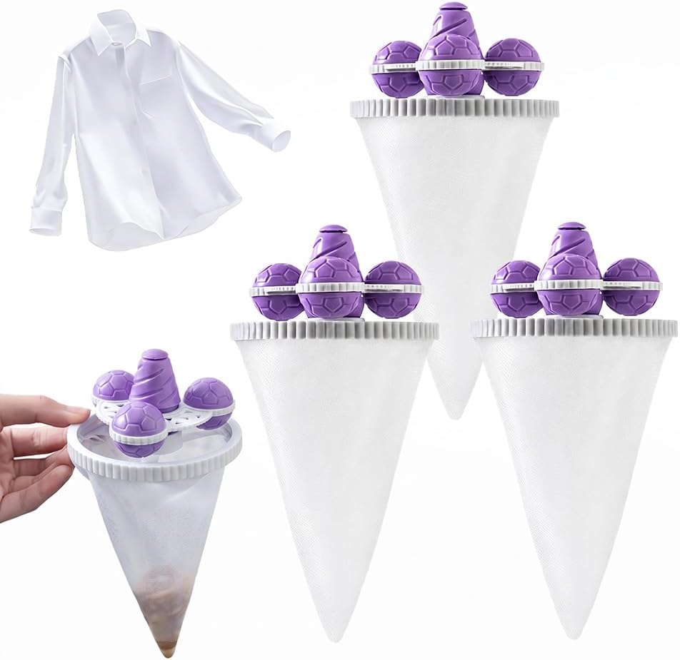 5 pcs Washing Machine Hair Filter Mesh Bags Reusable Pet Hair Collector | Reusable Floating Washing Machine Filter Bags Floating Hair Filtering Mesh Removal