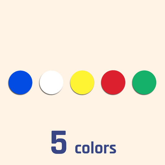 3000 Pieces, Small Colored Dot Round Stickers Labels - 10 Colors, 0.375"