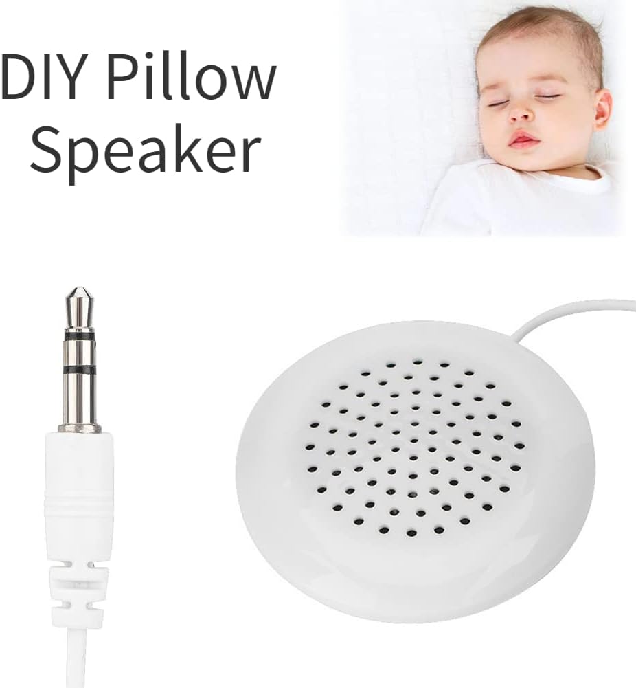 5pcs Pillow Speaker, Under Pillow Speaker for Sleep, DIY Pillow Speaker, New 3.5mm Mini Stereo Speaker for MP3 Phone Portable CD Mini Stereo Speaker