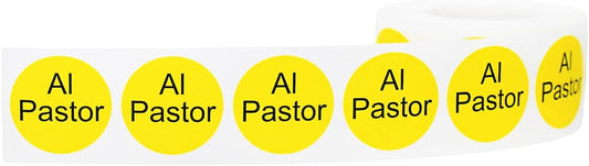 Yellow with Black Peanut Butter and Jelly Circle Dot Adhesive Stickers, 1 Inch Round Labels, 500 Total Stickers