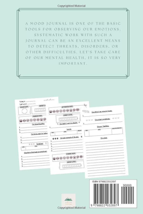 Mood Tracker Journal: Borderline Personality Disorder I BPD Workbooks I Space For Daily Reflections on Depression I Self-Care Emotional Habits ... MonitorsI Guided Notebook for Mental Health