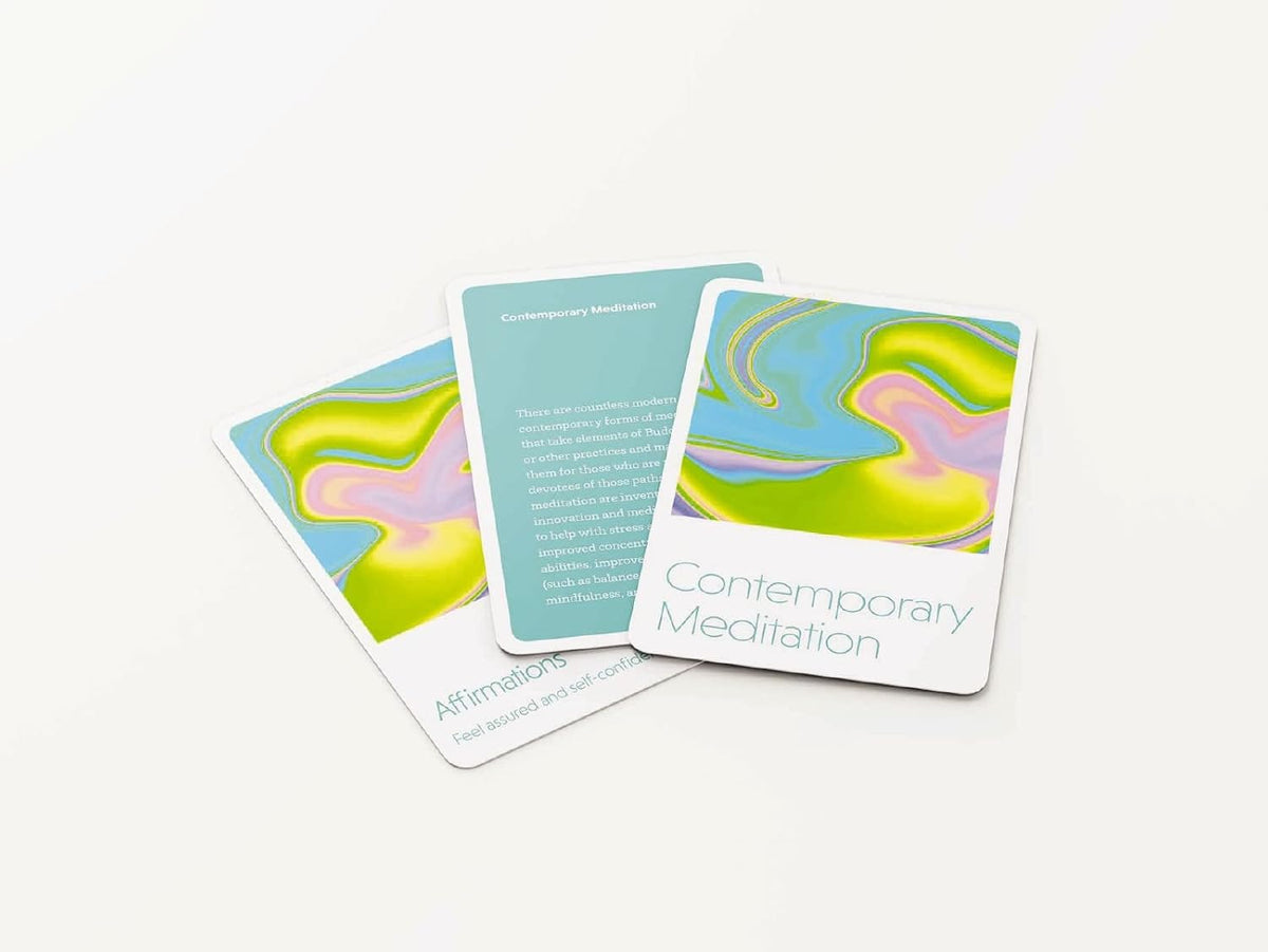 Meditation Cards: A Mindfulness Deck of Flashcards Designed for Inner-Peace and Serenity