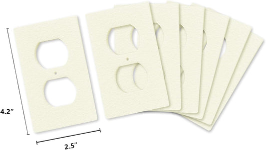 50Pcs Duplex Switch Outlet Insulation Foam Gaskets | Draft Sealers for Outlets & Switches | Fits Duplex Wall Plates | Ideal for Homes, Offices & Commercial Space