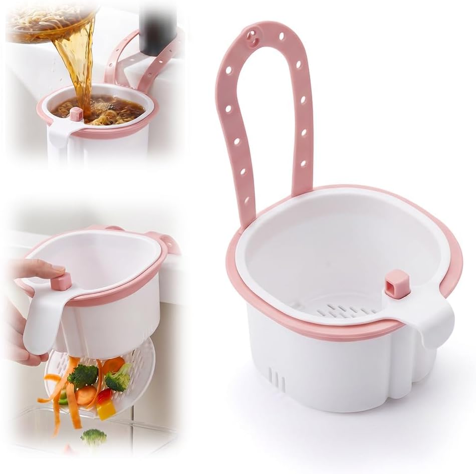 Hanging Sink Drain Basket,2026 New Cactus Kitchen Sink Strainer Basket,Self-Cleaning Faucet Hanging Filter Basket, Multifunctional Kitchen Sink Strainer Press Automatic Dumping Basket,Green