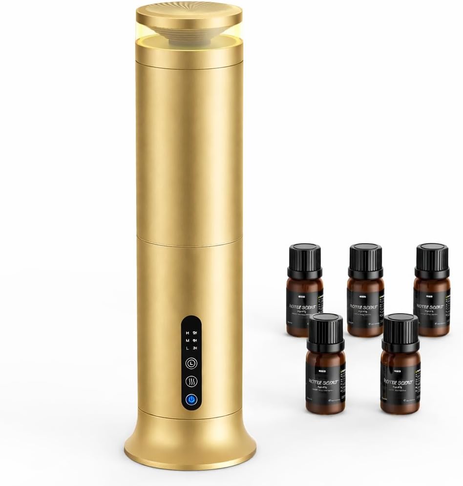 XEITIN Tower Waterless Diffuser with 5 Hotel-inspried Scent Oil Set