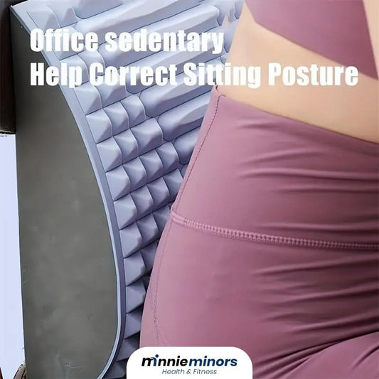 Acemend Neck & Back Stretcher Refresh Neck & Back Stretcher Posture Corrector Lumbar Back Stretcher for Lower Back Pain Relief Adjustable Sciatica Pain Relief Device Lower Back Upper Back (Blue)