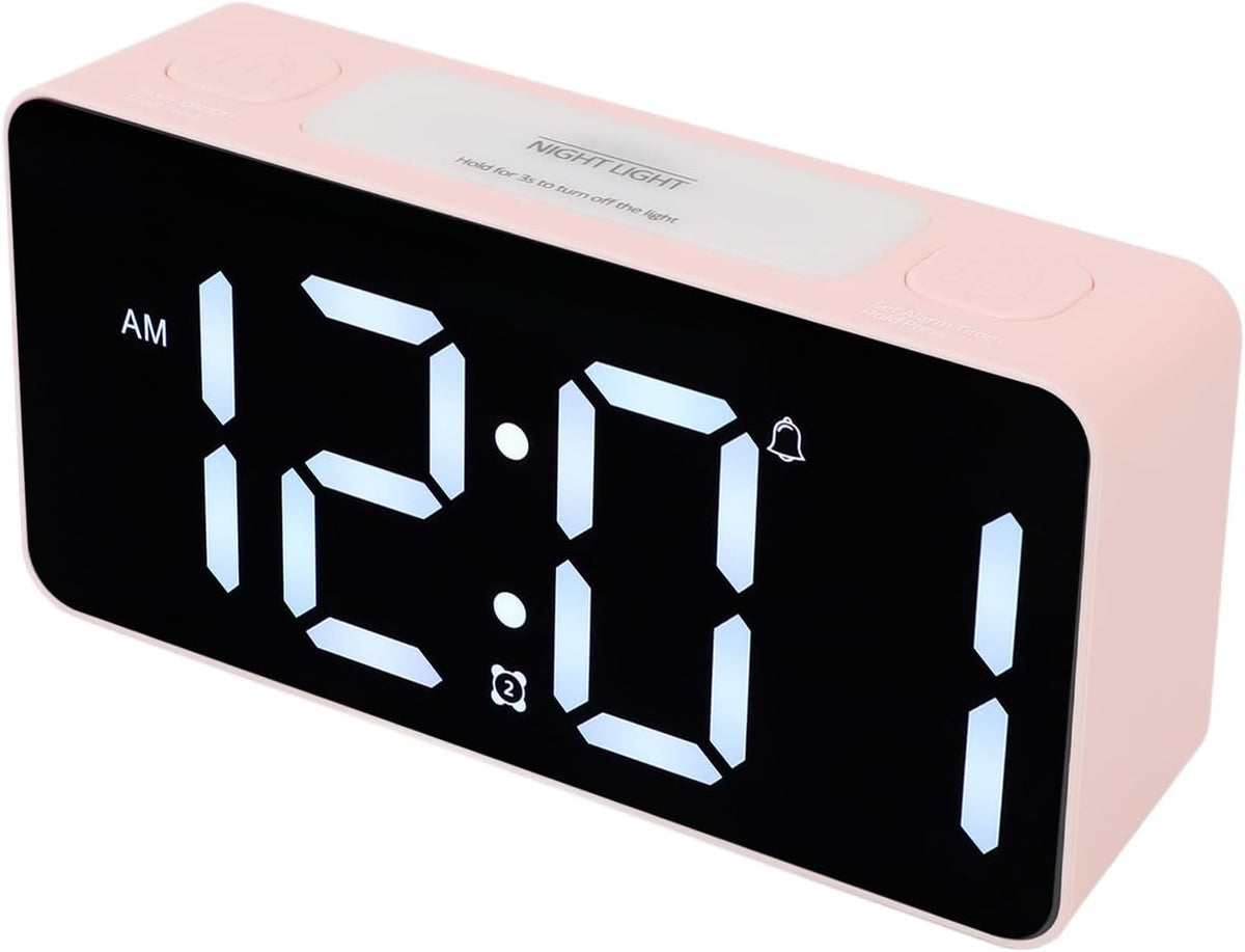 Dioche Loud Alarm Clock with Bed Shaker Digital Bed Shaker Alarm Clock LED Digital Shaking Vibrating for Heavy Sleepers Extra Loud