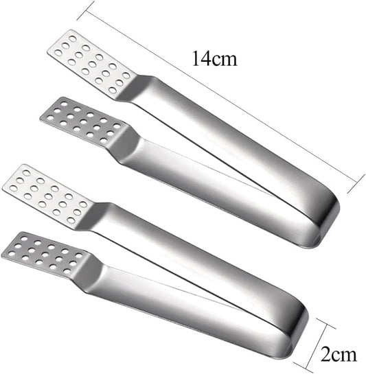 3Pcs Silver Tea Bag Squeezer Stainless Steel Tea Bag Tongs Tea Bag Strainer Clip for Loose Tea Loose Leaf Gripping Ice Cube, Tea Bag Sugar, Tea Strainers and Filters, Tea Accessories, Tea Filters