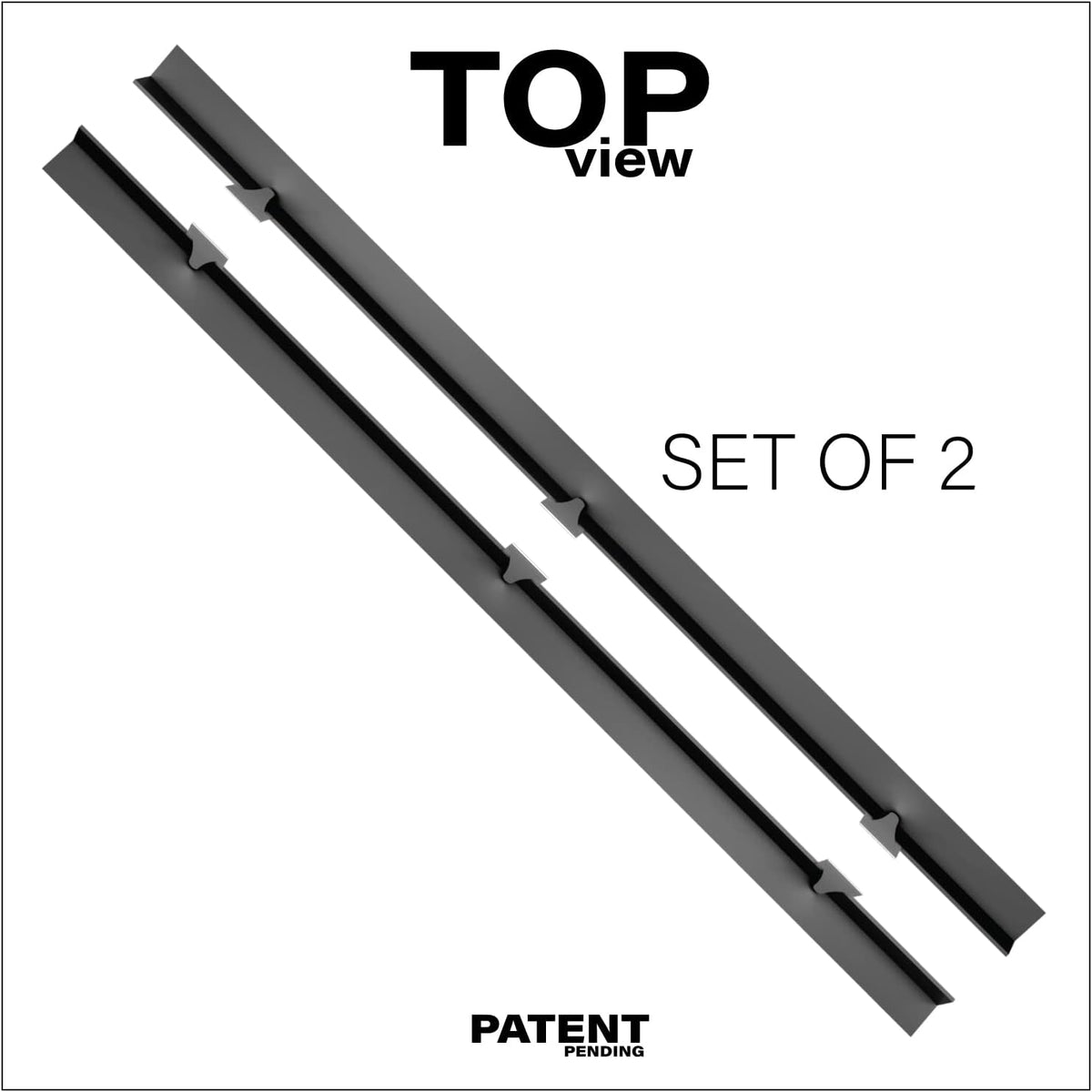 Silicone Stove Gap Covers | Fills Gaps up to 0.75”| Guard With Stainless Steel Clips Fills Gaps Between Countertop And Stove | Oven Side Gap Filler | (2 Pcs, Black)