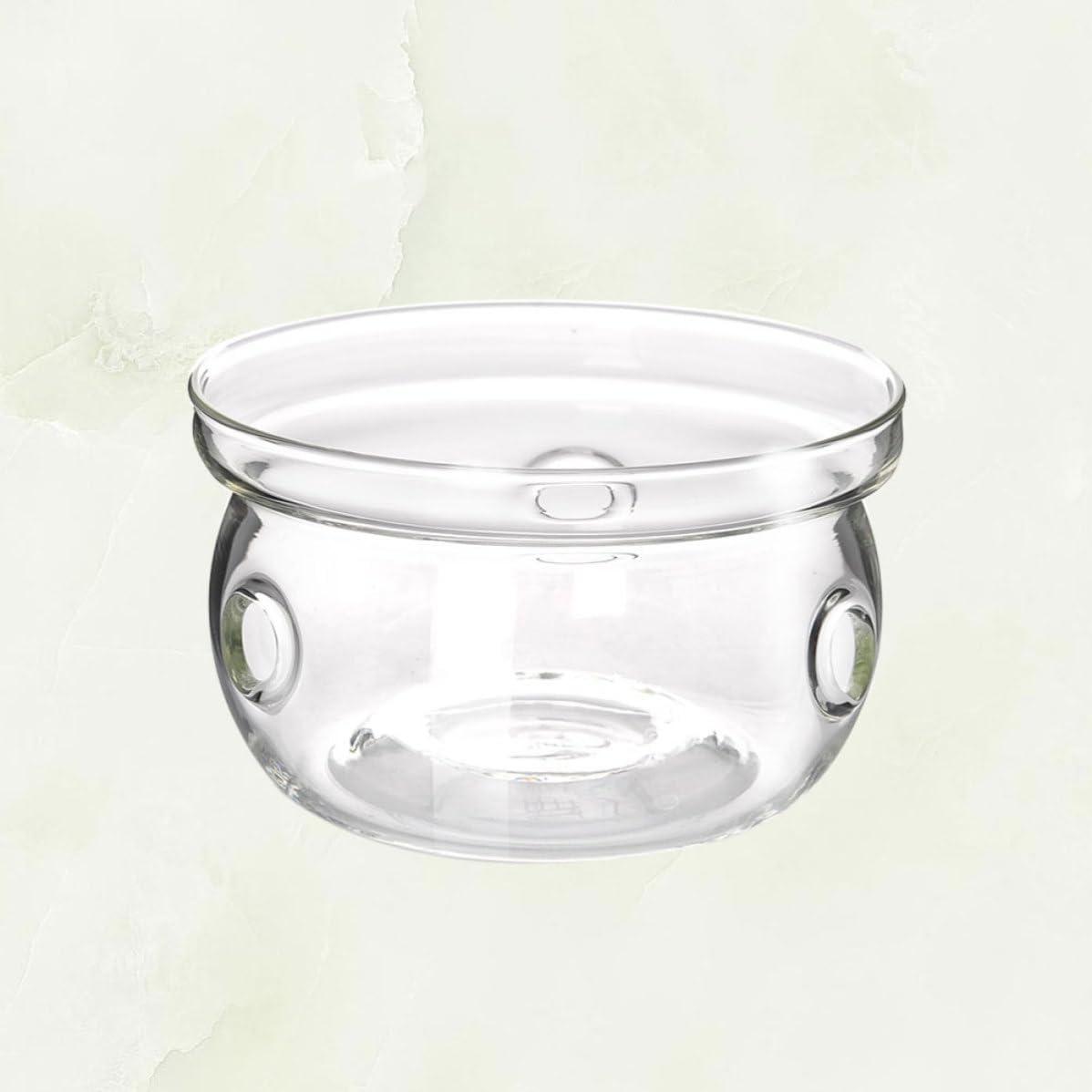 STOBAZA Stylish Glass Teapot Tealight Warmer Base with Insulated Heat Preservation Function, Creative Glass Heating Base for Office and Tea Party Use
