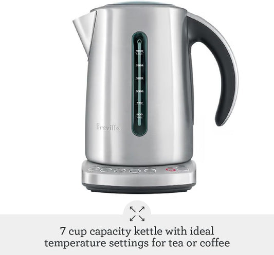 Breville BKE820XL IQ Kettle Water Heater, Brushed Stainless Steel | Precisely heat water and maintain the temperature with this electric kettle featuring a Keep Warm button | 7 cup capacity