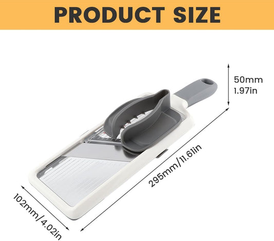 Multi Handheld Mandoline Slicer with Adjustable Stainless Steel Blade - Vegetable Grater Cucumber Slicer - Cheese Grater