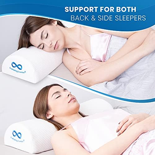 Everlasting Comfort Knee Pillow & Half Moon Pillow - Sleep Harmony Set for Pain Relief & Postural Support - Align Your Spine, Relieve Pressure, and Enhance Comfort