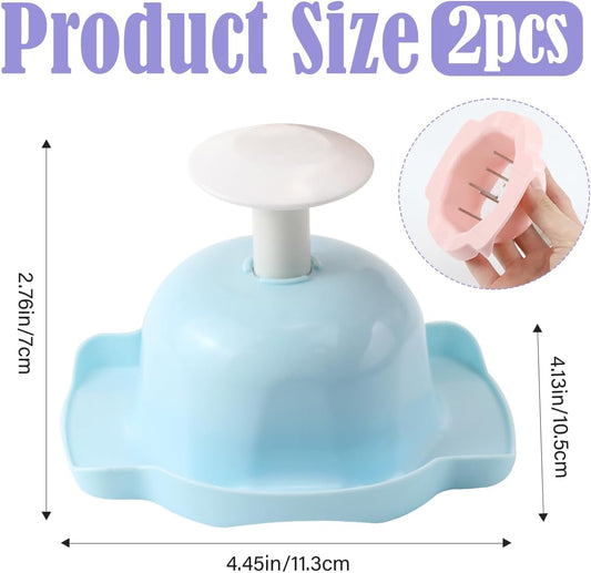 DOERDO 2Pcs Food Safety Holder for Mandolin Slicer Food Slicer Cutter Finger Guard Vegetable Cutting Finger Protector
